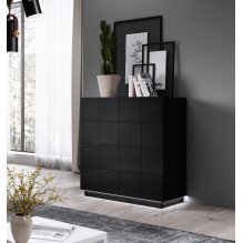 Cama chest of drawers 4D REJA black gloss / black gloss