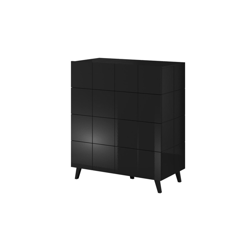 Cama chest of drawers 4D REJA black gloss / black gloss