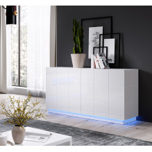 Cama sideboard 2D REJA white gloss / white gloss