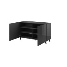 Cama sideboard 2D REJA graphite grey gloss / graphite grey gloss