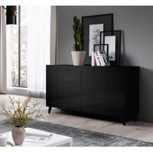 Cama sideboard 2D REJA black gloss / black gloss