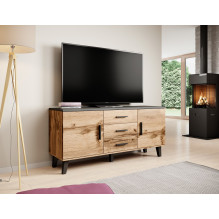 Cama sideboard LOTTA 150 2D3S wotan oak + mat black