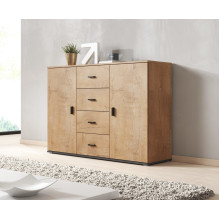 Cama living room sideboard UNI lefkas oak / black