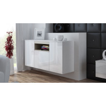 Cama sideboard VIVA 150 white / white gloss + sonoma oak