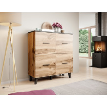 Cama sideboard LOTTA 110 4D wotan oak + mat black