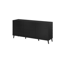 Nova chest of drawers 155x40x72 Black Mat