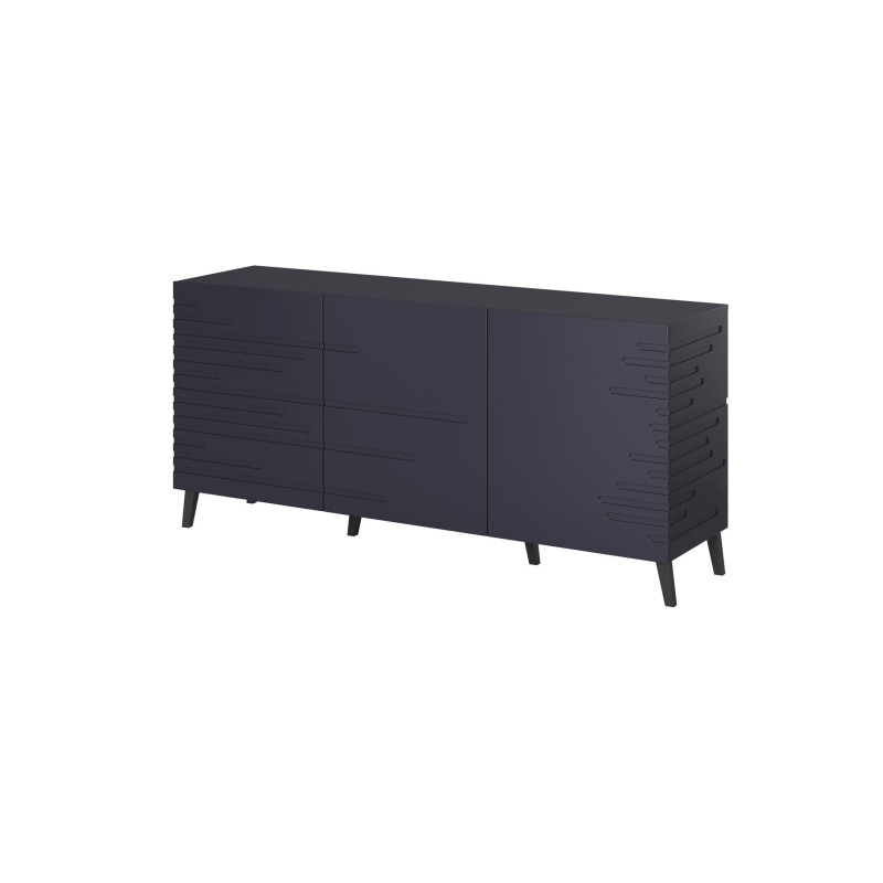 Nova chest of drawers 155x40x72 Garnet Mat