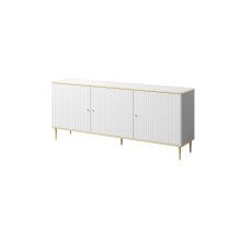 GLAMOUR chest 180x40x75.5 cm white matt + gold