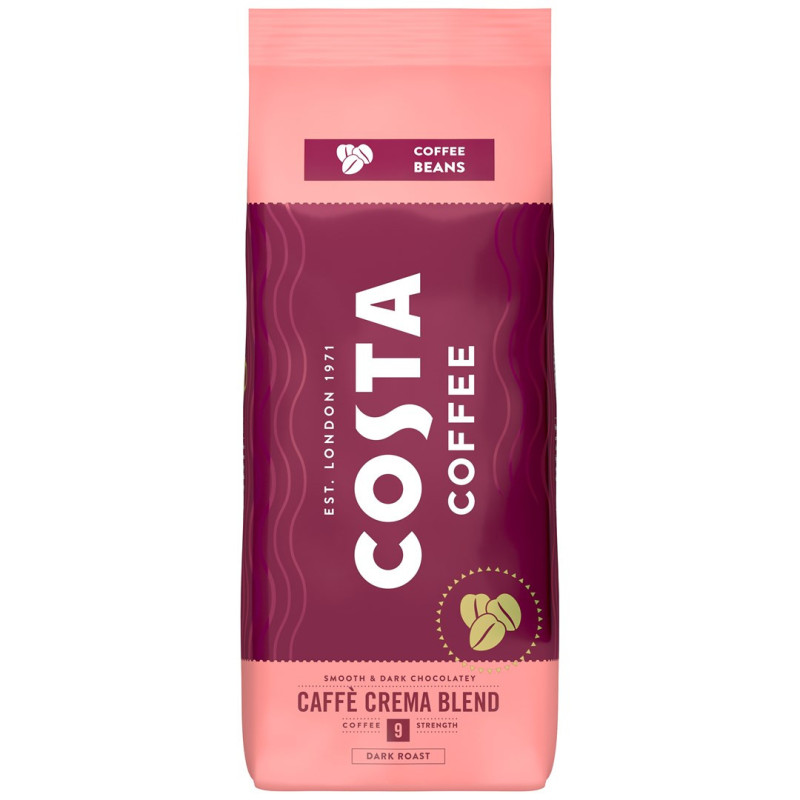 Costa Coffee Crema pupelių kava 1kg