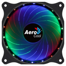 Aerocool COSMO12FRGB PC ventiliatorius 12cm LED RGB Molex jungtis Silent Black