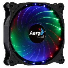 Aerocool COSMO12FRGB PC ventiliatorius 12cm LED RGB Molex jungtis Silent Black