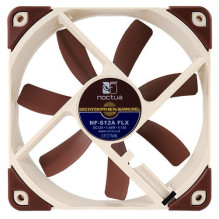 Noctua NF-S12A FLX Kompiuterio dėklas Ventiliatorius 12 cm Beige, Rudas