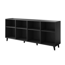 ASTI chest of drawers 200x42x82 black matt