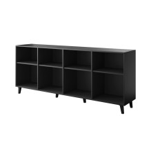 ETNA chest of drawers 200x42x82 black matt