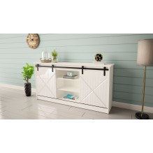 Chest of drawers 160x80x35 GRANERO white / gloss white