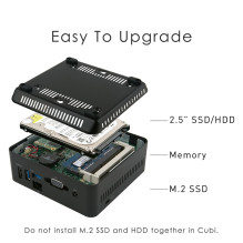 MSI Cubi N JSL Intel Celeron-N4500 Desktop PC, 4GB RAM, 128GB SSD, Mini-PC, SFF, USB 3.2 Gen2, HDMI, VGA, LAN, WiFi, BT,