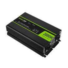 Green Cell INV11 maitinimo adapteris / inverteris Auto 2000 W Black