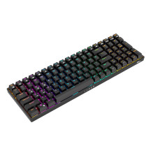 Belaidė mechaninė klaviatūra Royal Kludge RK100 RGB, rudas jungiklis (juodas)