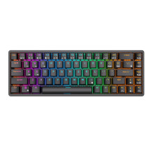 Belaidė mechaninė klaviatūra Royal Kludge RK837 RGB, rudas jungiklis (juodas)
