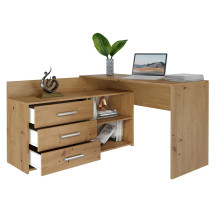 Topeshop DANY ARTISAN KPL computer desk Oak colour