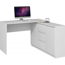 Topeshop DESK PLUS WHITE kompiuterio stalas Baltas