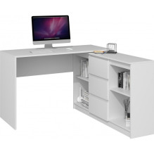 Topeshop DESK PLUS WHITE kompiuterio stalas Baltas