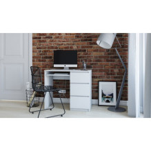 Topeshop LIMA RIGHT WHITE MAT computer desk White