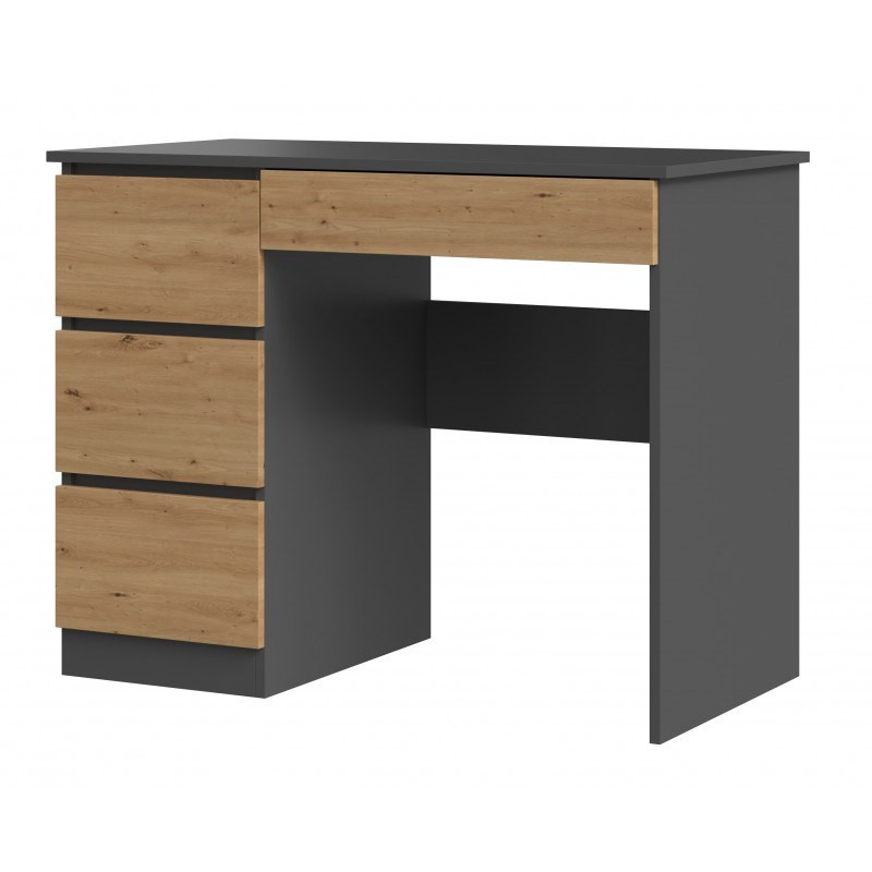 Desk MIJAS LEFT 98x51x76 cm Anthracite / Artisan