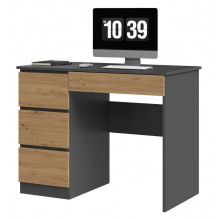 Desk MIJAS LEFT 98x51x76 cm Anthracite / Artisan