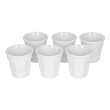 6 espreso puodelių rinkinys BIALETTI BICCHIERINI Porcelianas 6x 60 ml Baltas