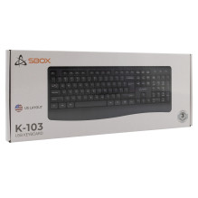Sbox K-103 JAV klaviatūra, juoda