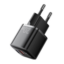 Charger USB-C+USB-A 20W Essager GaN (black)