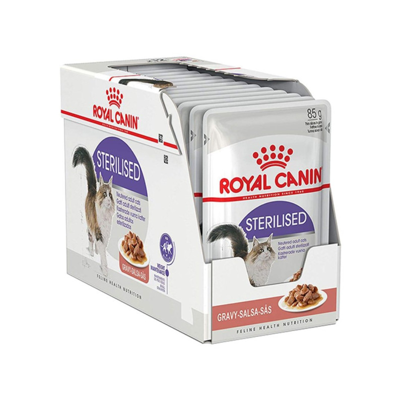 ROYAL CANIN FHN Sterilizuotas padaže - šlapias maistas suaugusioms katėms - 12x85g