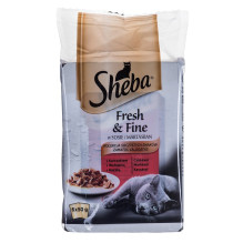 Sheba Fresh &amp; Fine Mini Meat Dishes in Sauce 6 x 50g
