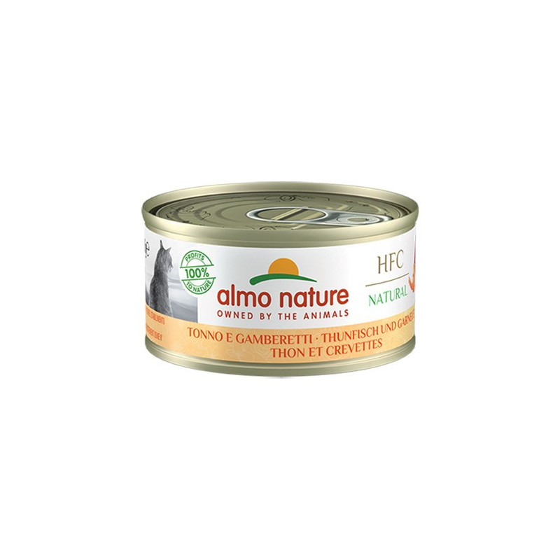 ALMO NATURE HFC natūralūs tunai ir krevetės - 70g