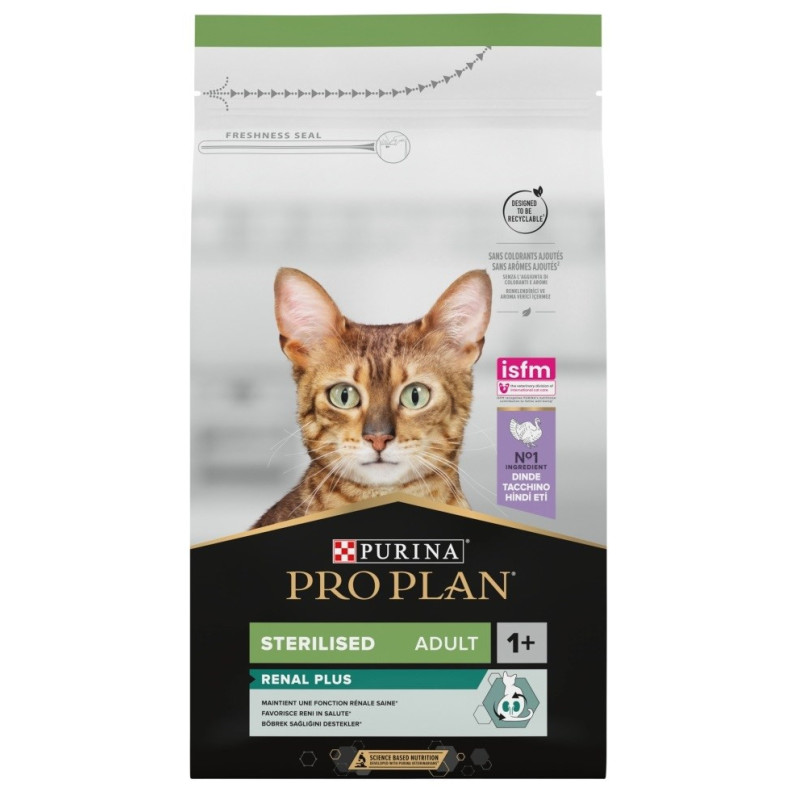 Purina PRO PLAN STERILISED Adult cats dry food 1.5 kg Turkey