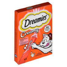 DREAMIES Creamy Chicken - skanėstai katėms - 4x10 g