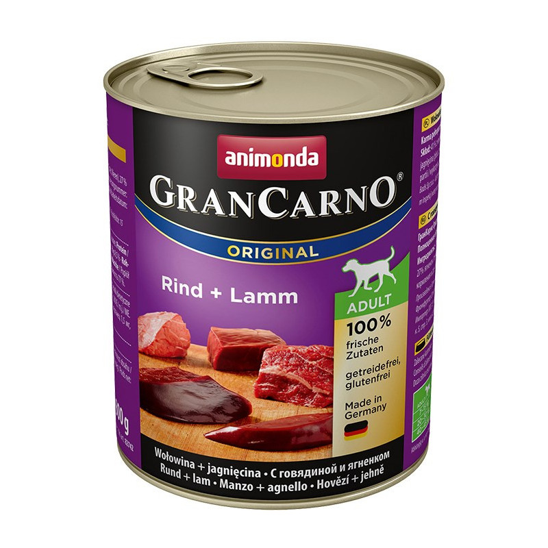 ANIMONDA GranCarno Original Adult Beef with lamb - wet dog food - 800 g