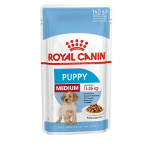 ROYAL CANIN SHN Medium Puppy padaže - šlapias šuniukų maistas - 10x140g