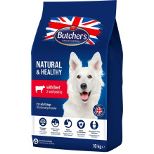BUTCHER'S Natural&amp;Healthy with beef - dry dog food - 10 kg