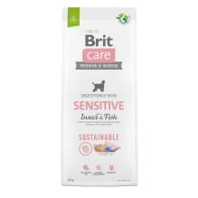 BRIT Care Dog Sustainable Sensitive Insect &amp; Fish - dry dog food - 12 kg