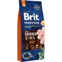 BRIT Premium by Nature Sport Chicken - sausas šunų maistas - 15 kg