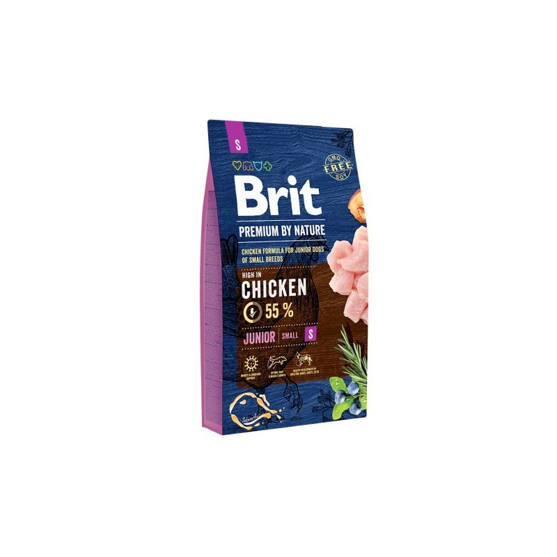 BRIT Premium by Nature S Junior Chicken - sausas šunų maistas - 1kg