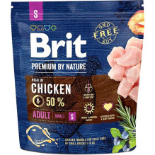 BRIT Premium by Nature Adult S Chicken - sausas šunų maistas - 1 kg