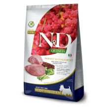 FARMINA N&amp;D Quinoa Dog Weight Management Lamb Adult Mini - sausas šunų maistas - 2,5 kg