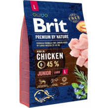 BRIT Premium by Nature Junior Large Chicken - sausas šunų maistas - 3 kg