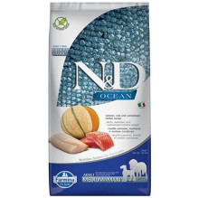 FARMINA N&amp;D Ocean Dog Salmon, Cod, Cantaloupe, Melon Adult Medium&amp;Maxi - dry dog food - 12 kg