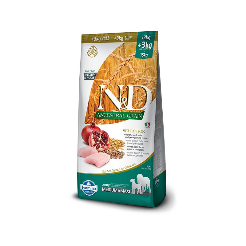 Farmina Pet Food N&amp;D Ancestral Grain Canine 15 kg Suaugusi vištiena