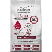 PLATINUM Adult Lamb + Rice - sausas šunų maistas - 5 kg