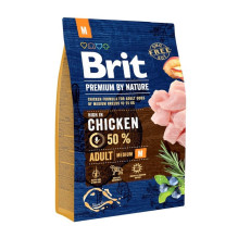 BRIT Premium by Nature Adult M Chicken - sausas šunų maistas - 3 kg